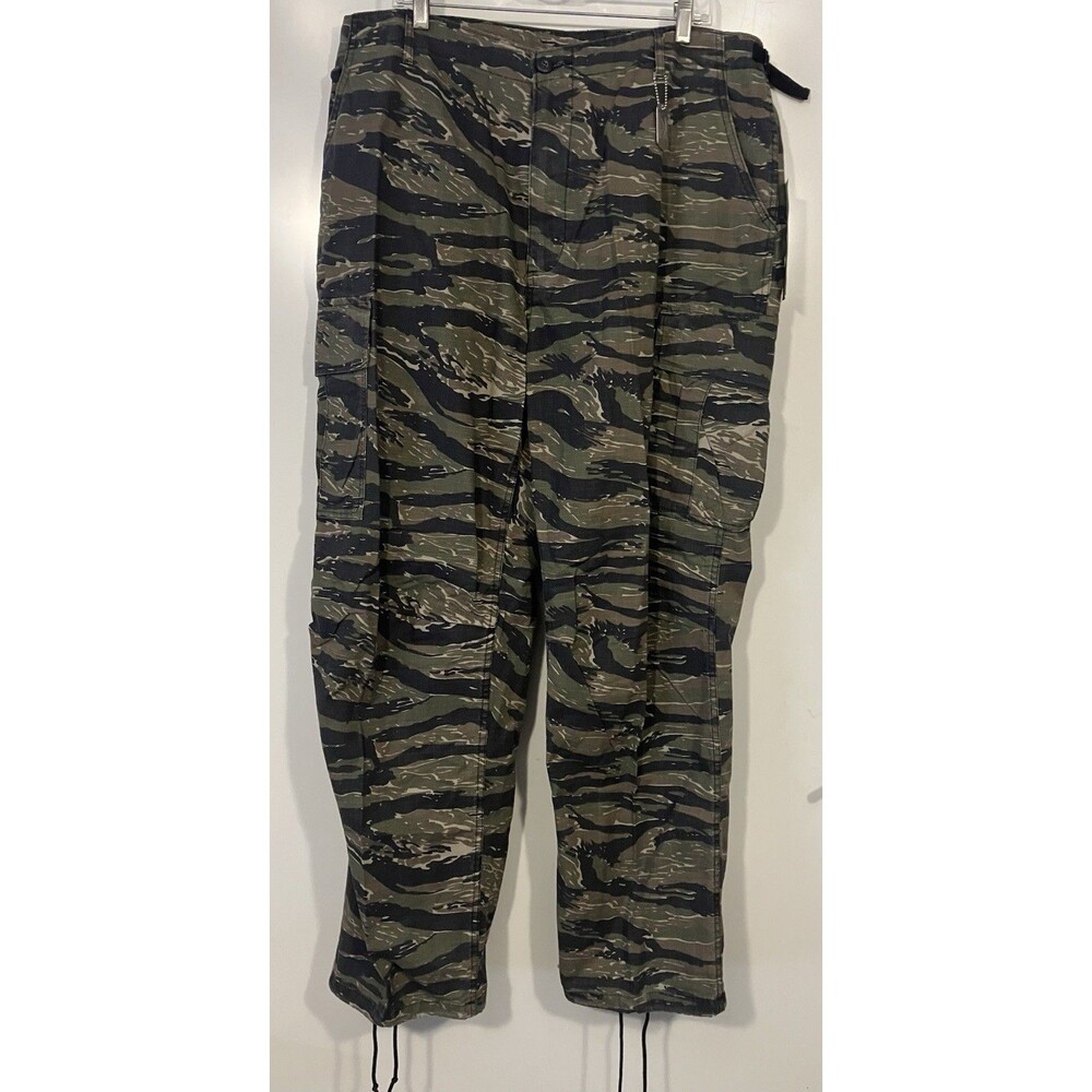 NEW Rothco Vietnam Style Tiger Stripe Camo Pants Ripstop BDU Tactical Sz XL Reg